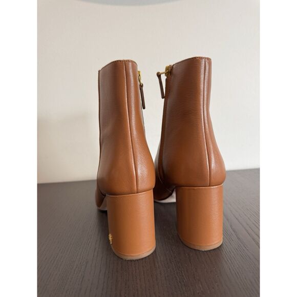 Tory Burch Brooke Stamped Heel Leather Ankle Boots 8 Women’s Booties $438 - Picture 5 of 7